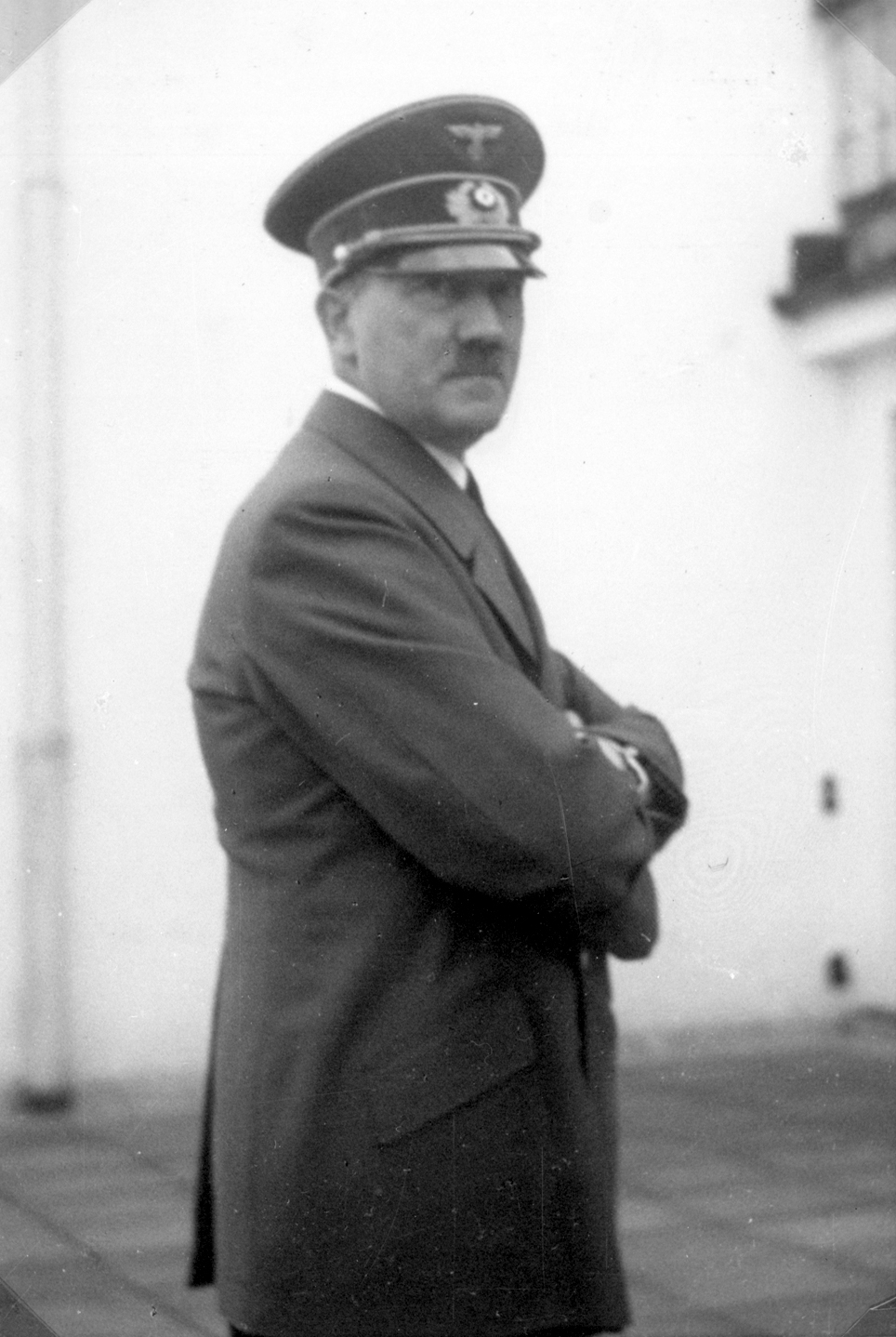 Adolf Hitler on the Berghof terrace during the summer of 1940, from Eva Braun's albums
